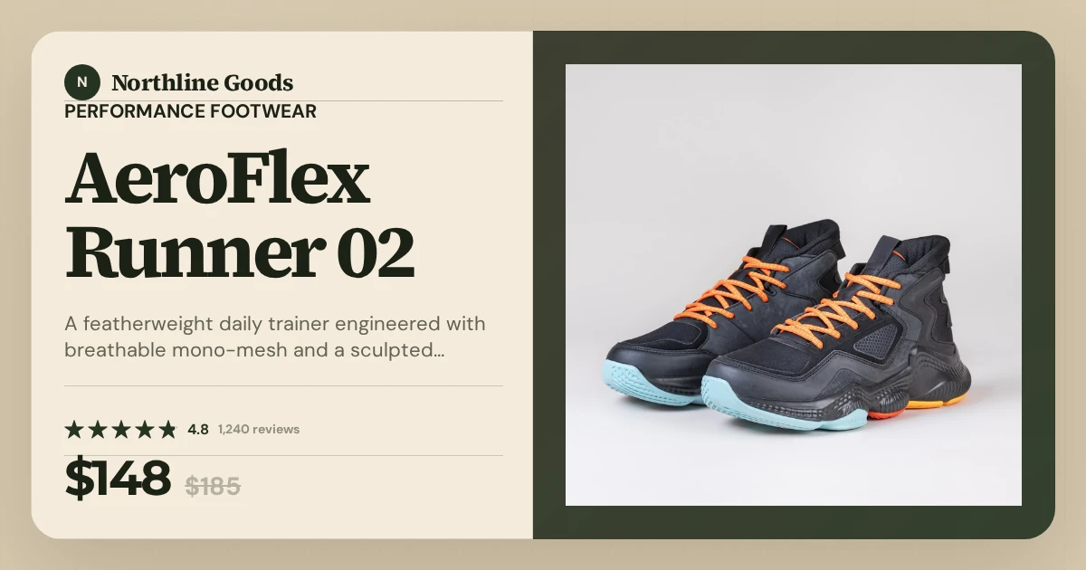 Product Open Graph image generated from an ecommerce page